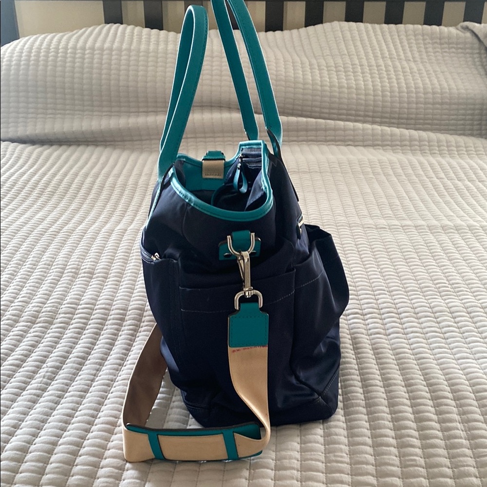 Michael Kors Black and Teal Baby Bag - Picture 4 of 4